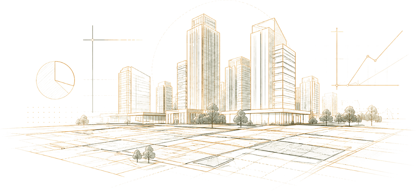 Ilustração arquitetônica do empreendimento